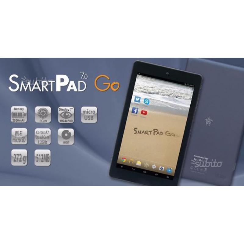 SMARTPAD TABLET MEDIACOM 7.0 ,8GB tipo ipad