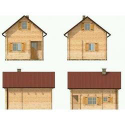 Casa di legno in kit di montaggio bungalow