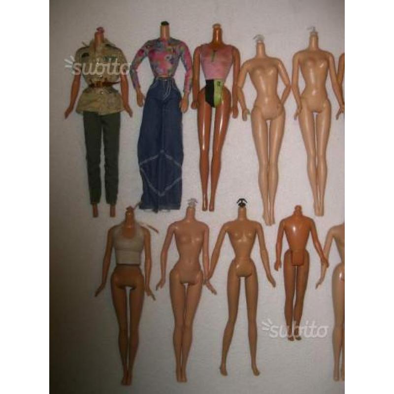 Lotto 17 corpi Barbie anni 90, anni 2000