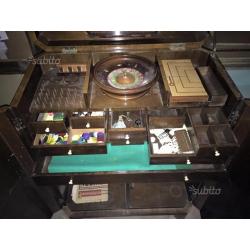 Antico Bar cabinet roulette anni '30 vintage