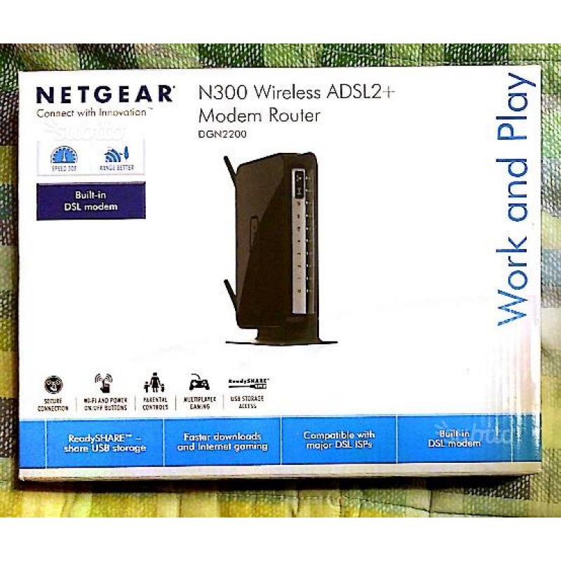Router Netgear DGN2200 N300 v1