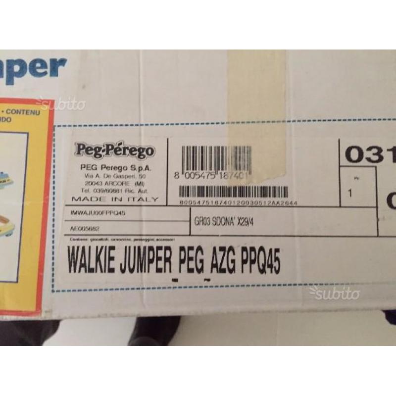 Girello peg perego walk'n play jumper